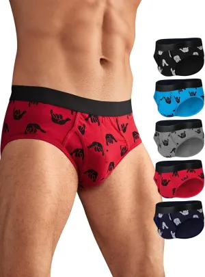 Men's Underwear Briefs Cotton for Men Soft Breathable Comfy U Pouch Brief