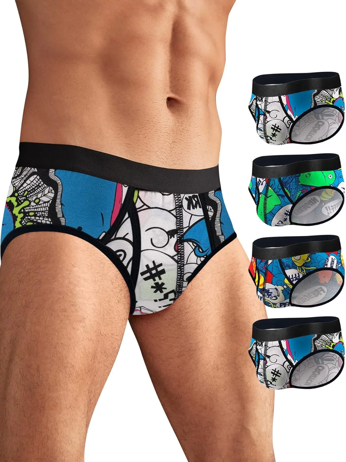 Men's Underwear Briefs Cotton for Men Soft Breathable Comfy U Pouch Brief