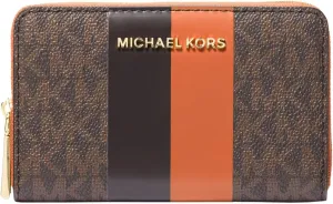 Michael Kors Women's Jet Set Small Zip Around Card Case
