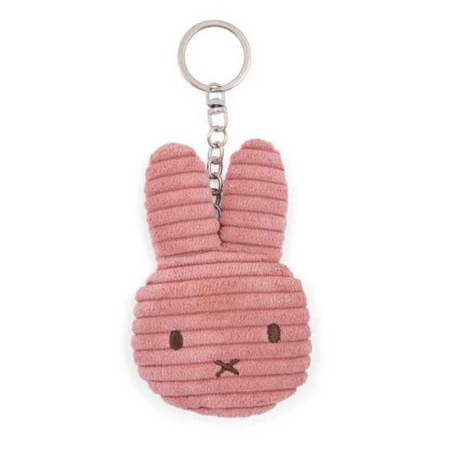 Miffy & Friends Miffy Flat Keychain (ECO) Corduroy Dusty Rose 10cm