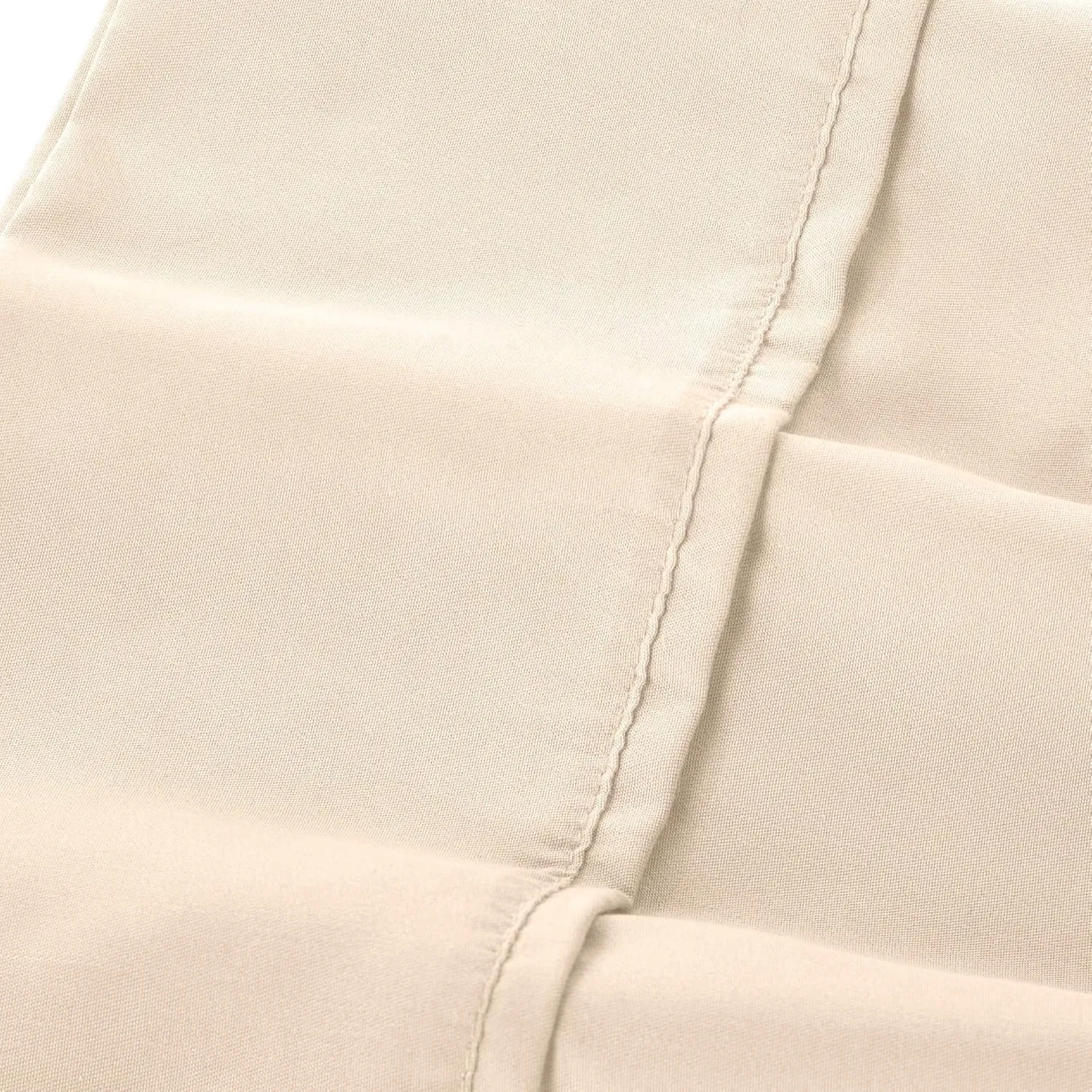 Modern Threads Soft Microfiber Solid Sheets - Luxurious Microfiber Bed Sheets - Includes Flat Sheet, Fitted Sheet with Deep Pockets, & Pillowcases Egg Shell King