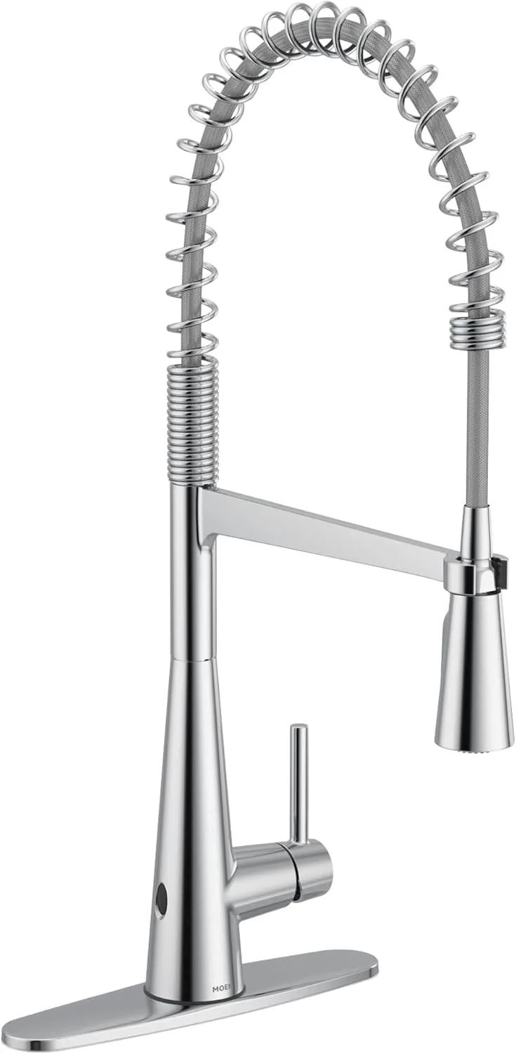 Moen 5925EWC Sleek Spring Pulldown Kitchen Faucet with Power Boost, Chrome