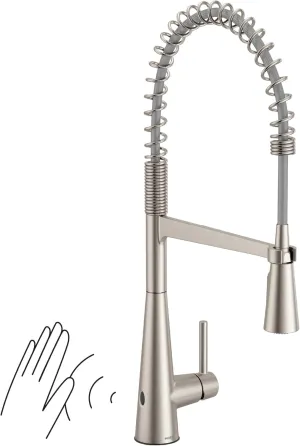 Moen 5925EWSRS Sleek Spring Pulldown Kitchen Faucet with Power Boost, Spot Resist Stainless