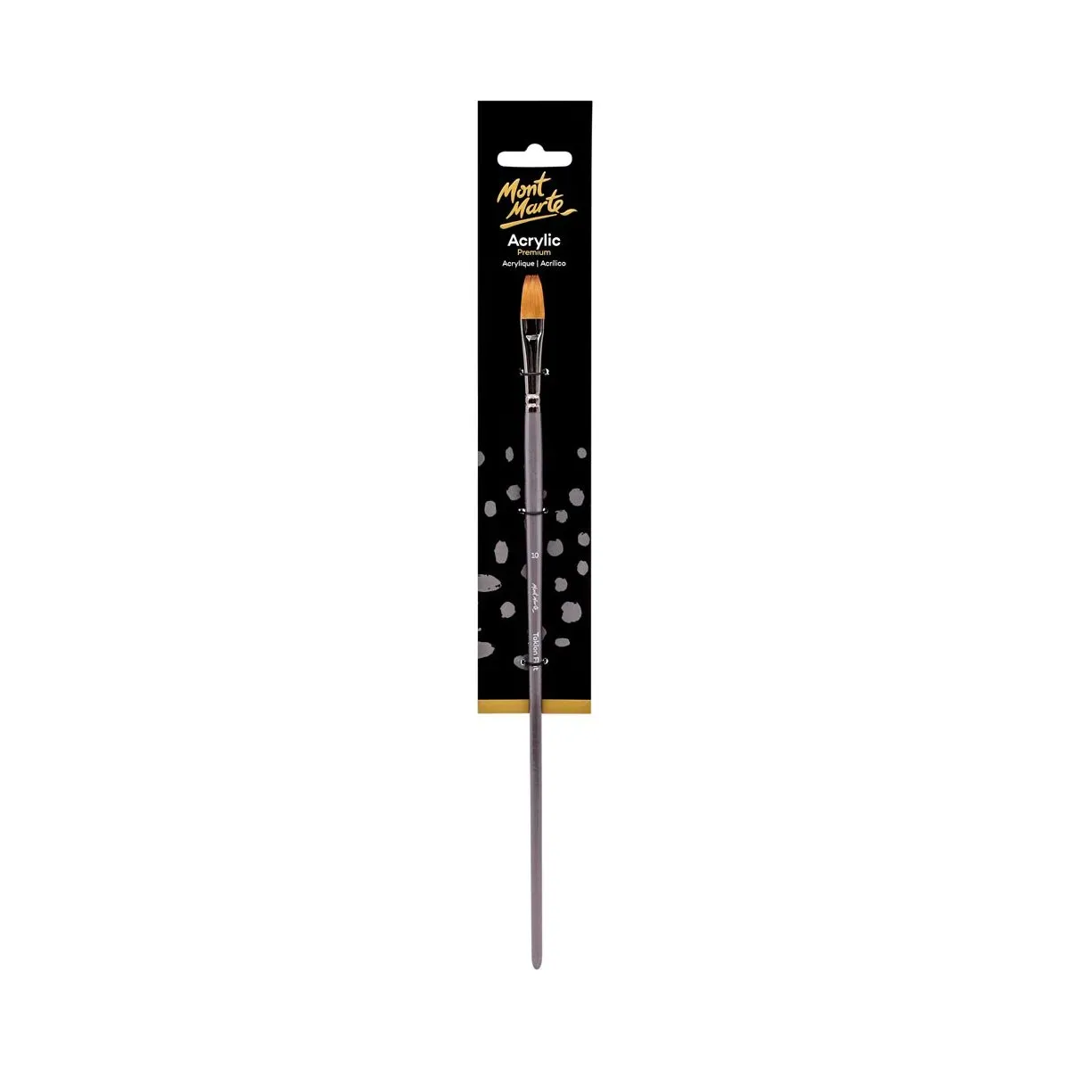 Mont Marte Artist Brush Taklon Flat Long