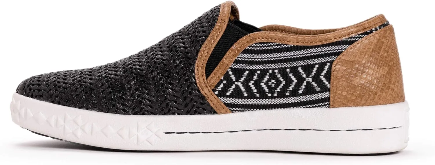 MUK LUKS Women's Street Smart Sneaker-Tan Loafer