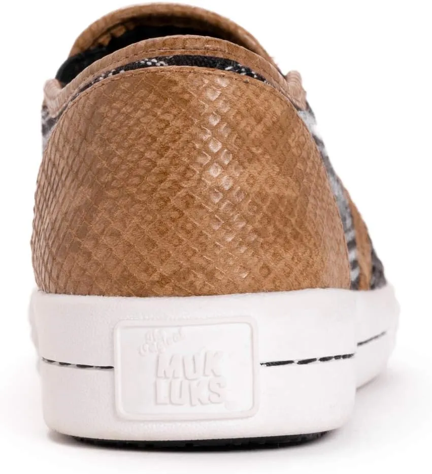 MUK LUKS Women's Street Smart Sneaker-Tan Loafer