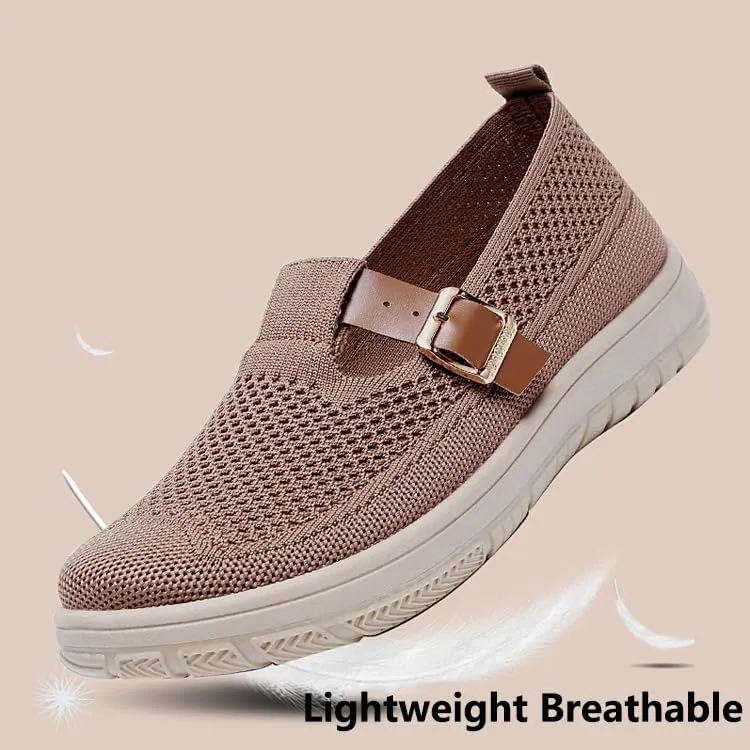 Munich Orthopedic Sandals, Northend Sleek Breathable Mesh Non-slip Orthopedic Buckle Shoes for Women