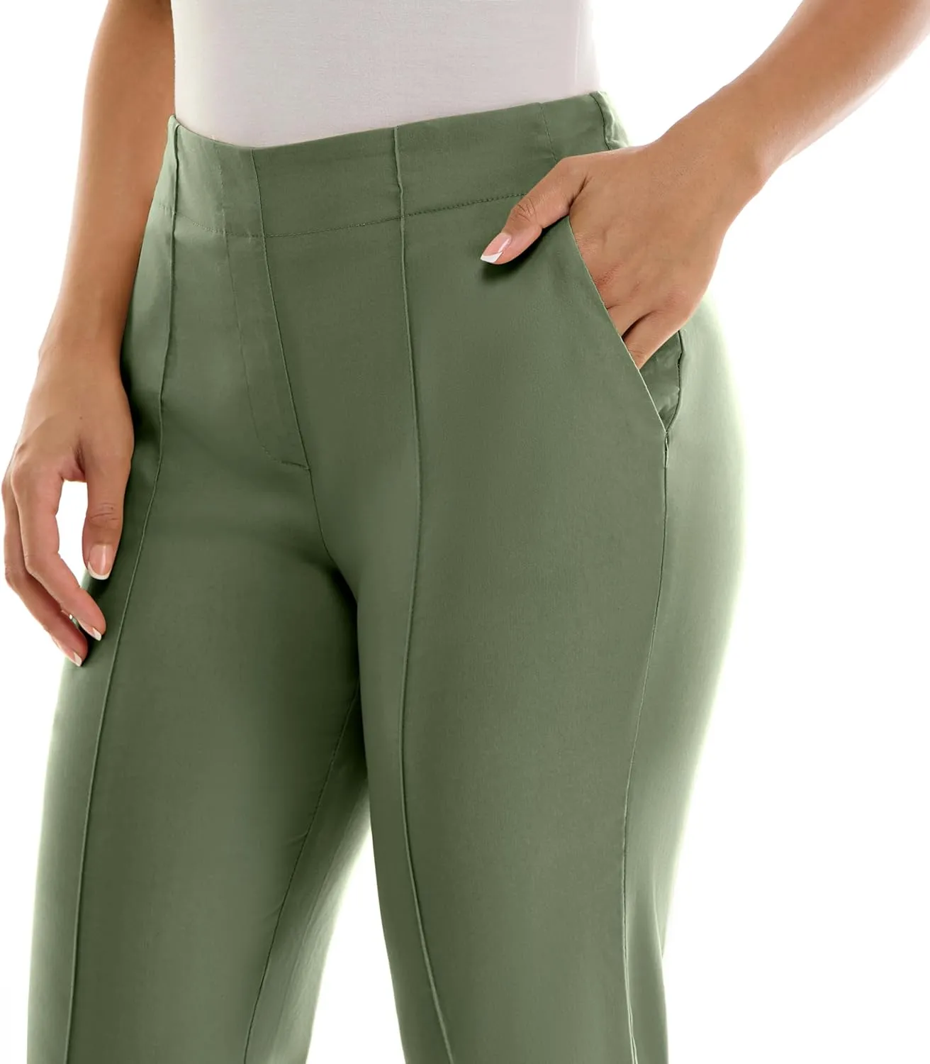 Nanette Nanette Lepore Women's Pull on Freedom Stretch Pant with Faux Pocket Detail