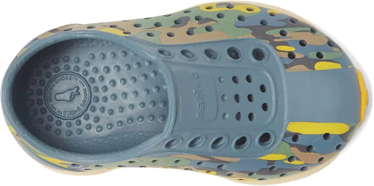 Native Shoes Kids Unisex Robbie Sugarlite Print Kids Slip-On Shoes (Little Kid) – Perforated – Synthetic Upper