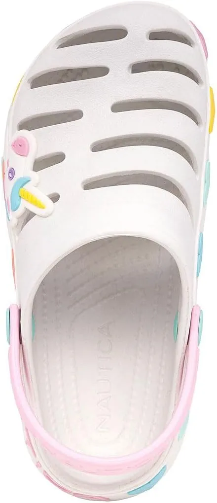 Nautica Kid's Girls Clogs Slip On Platform Slides Garden Shoes Water Sandals Beach Slipper for Children Indoor Outdoor