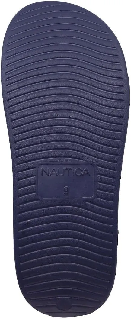 Nautica Men's Athletic Slide Sandal, Adjustable Straps, Comfort Slip-On (Regular & Wide Widths)