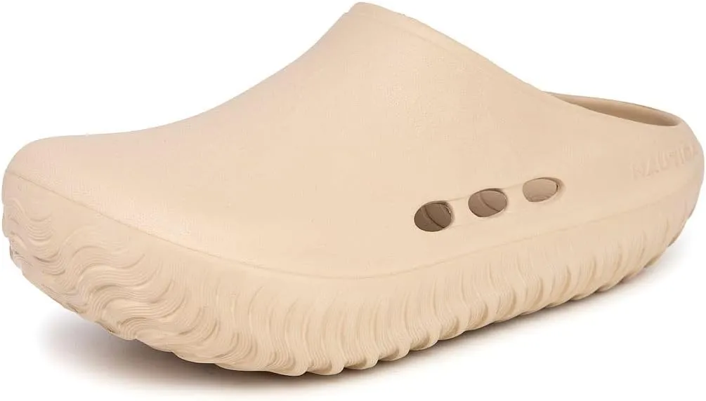 Nautica Men's Clogs - Athletic Sports Sandal - Slip-On with Adjustable Back Strap - (Water Shoes/Fuzzy Slippers) River Edge