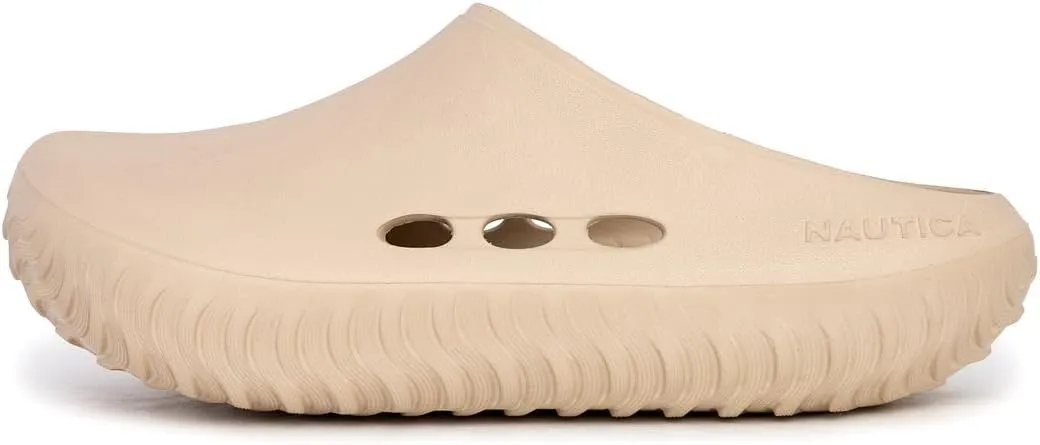 Nautica Men's Clogs - Athletic Sports Sandal - Slip-On with Adjustable Back Strap - (Water Shoes/Fuzzy Slippers) River Edge