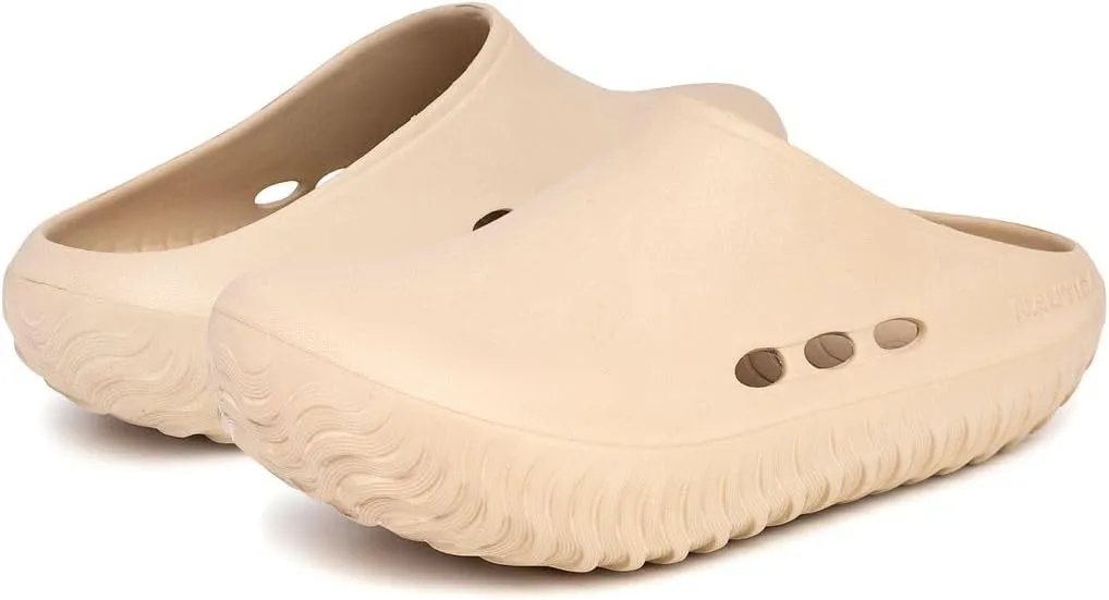 Nautica Men's Clogs - Athletic Sports Sandal - Slip-On with Adjustable Back Strap - (Water Shoes/Fuzzy Slippers) River Edge
