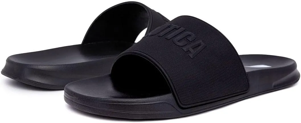 Nautica Men's Open Toe Slide Sandals - Comfortable Indoor & Outdoor Shower Slippers