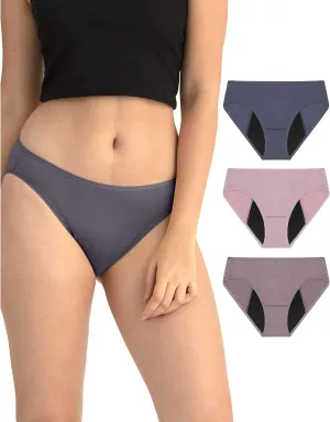 Neione Period Underwear Menstrual Panties High-Cut Cheeky Bikini Briefs Women Girls
