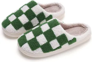 NEVEROLD Fun Cute Trendy Colorful Cartoon Illustrated Cozy Fluffy Plush Fur Slip On Cushion House Slippers for Women, Men, Girls, and Boys