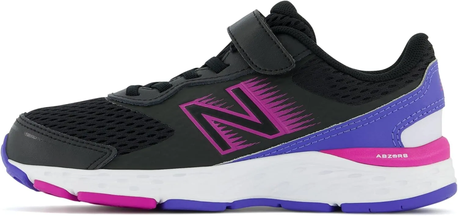 New Balance Kids' 680 V6 Hook and Loop Running Shoe