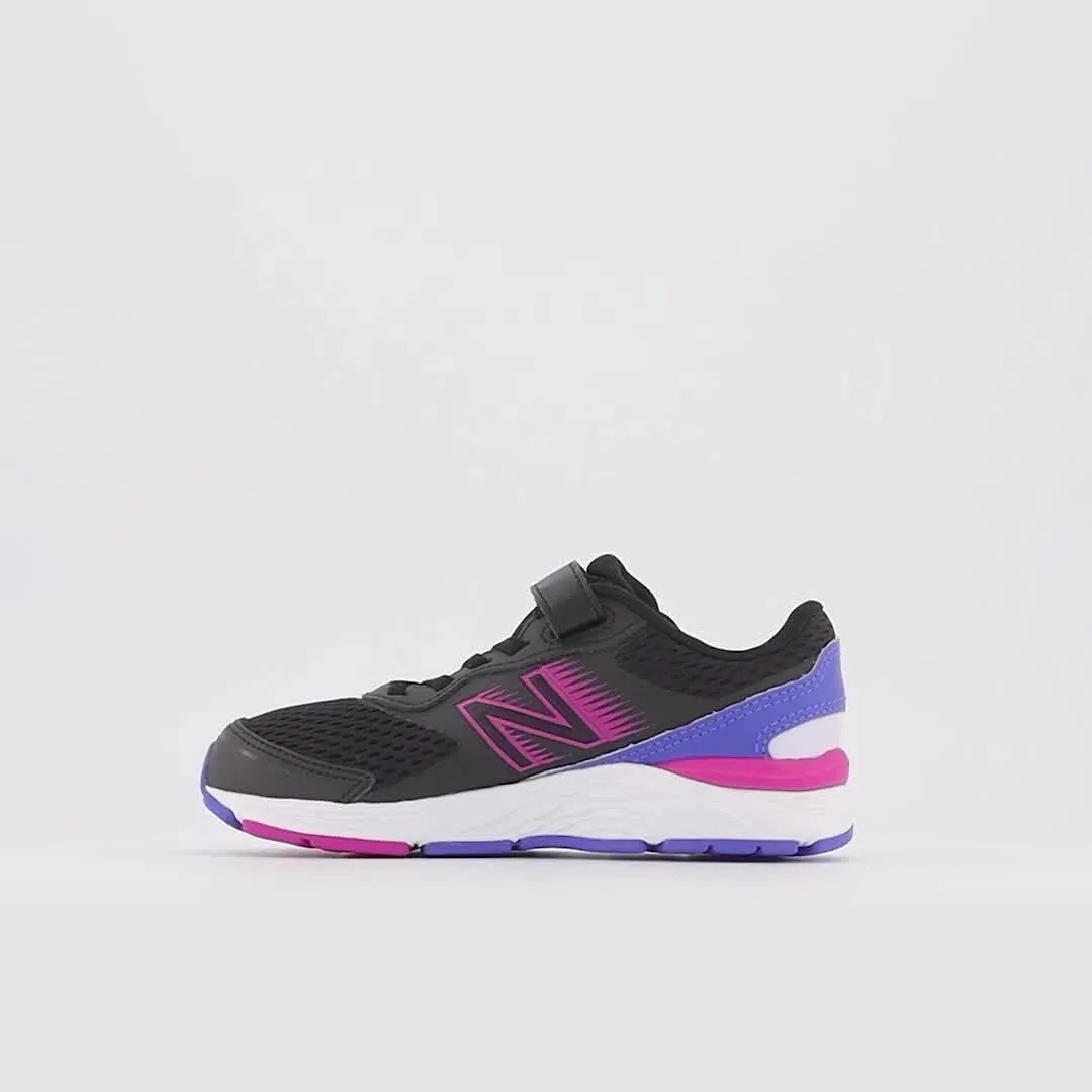 New Balance Kids' 680 V6 Hook and Loop Running Shoe