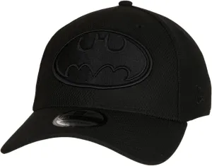 New Era Batman Symbol Black on Black 39Thirty Fitted Hat (as1, Alpha, m, l, Medium - Large)