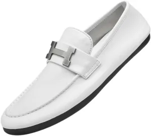 New Men's Handmade Dress Shoes, PU Leather Oxford Brogue Shoes for Men, Italian Classic Vintage Slip-On Lightweight Casual Shoes