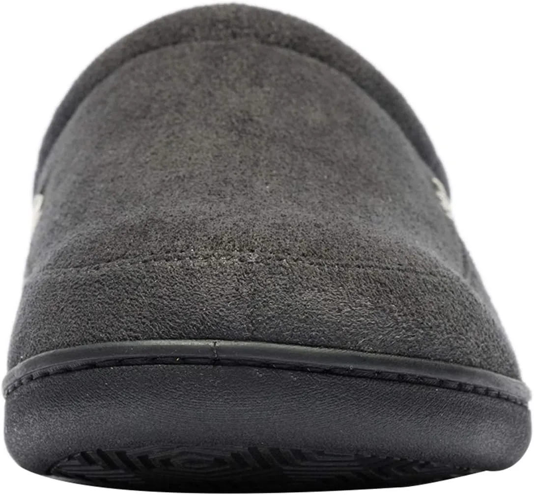 NewDenBer Men's Warm Memory Foam Suede Plush Fleece Lined Slip on Indoor Outdoor Clog House Slippers