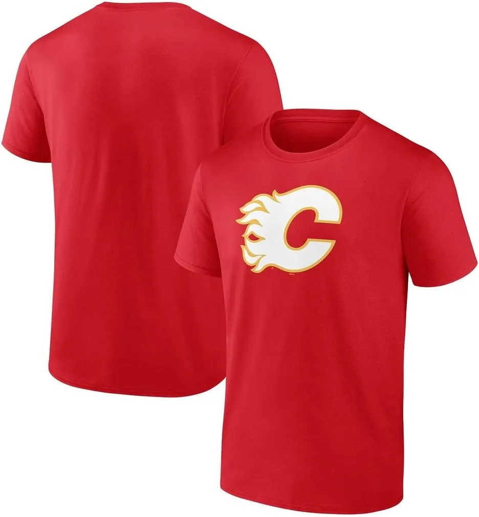 NHL Kids Youth 8-20 Official Team Color Polyester Performance Primary Logo Short Sleeve T-Shirt