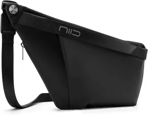 NIID-FINO F4 Sling Bag,Crossbody Bag for Men,Anti-theft Slim Sling Bag,Chest Shoulder Backpack,Waterproof Sleek Casual Daypack for Travel Outdoor Hiking Biking (Excluding Mask Pack)
