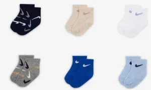 Nike Baby Swooshfetti Ankle Socks (6 Pairs)