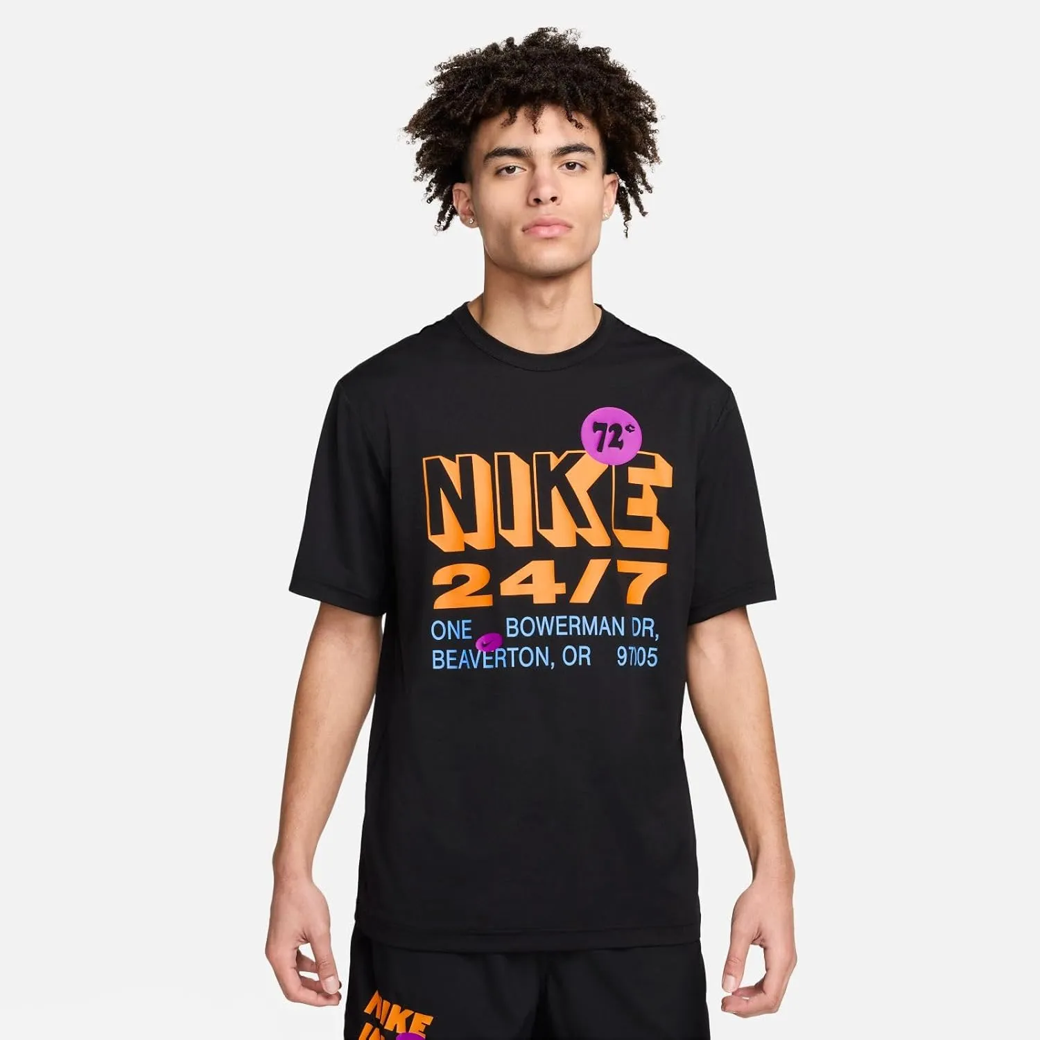 Nike Men's Dri-Fit UV Hyverse Graphic Short Sleeve Fitness Top