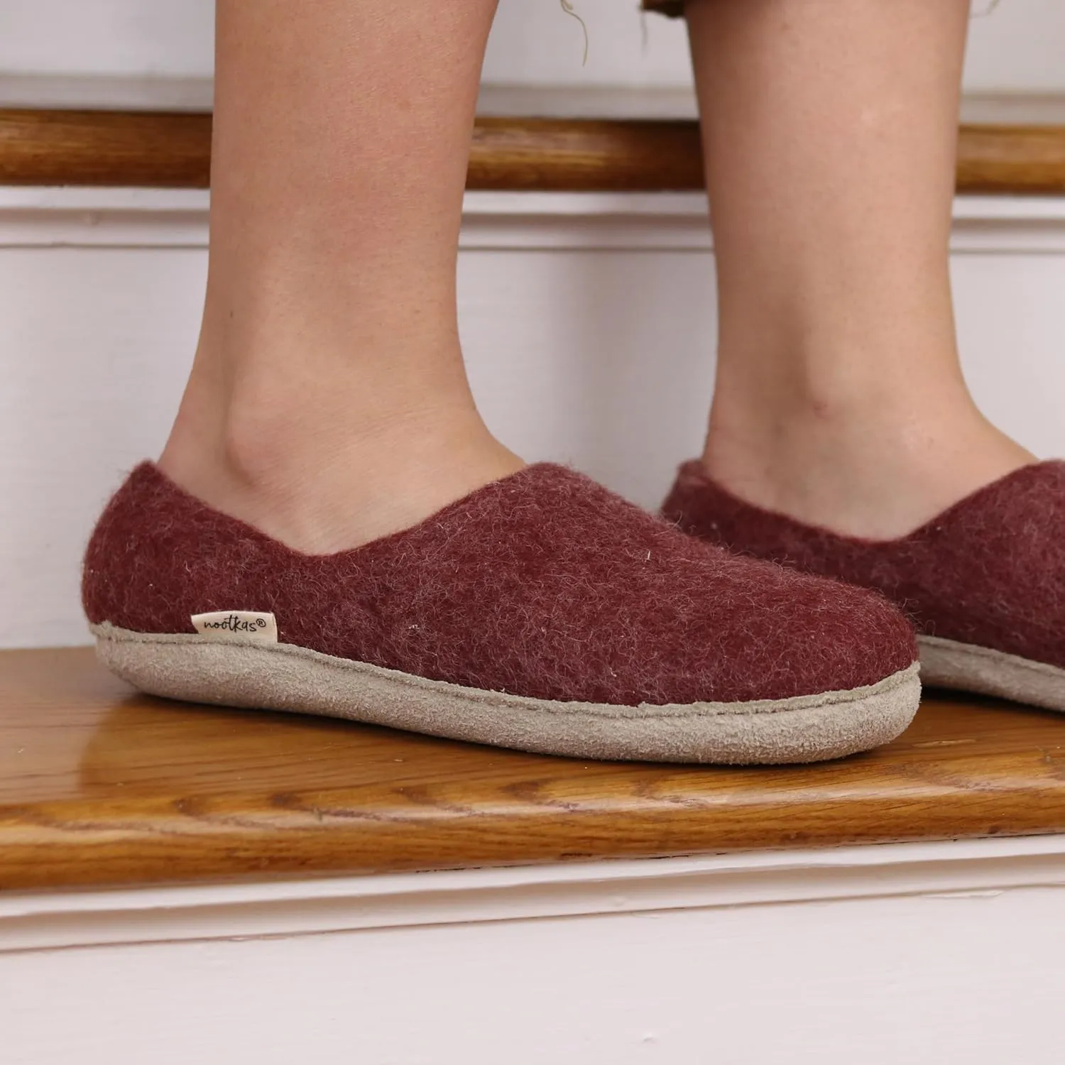 Nootkas Women's Felted Merino Wool 'Victoria' House Shoe
