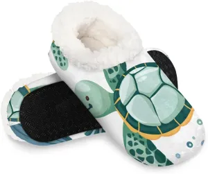 Ocean Sea Turtle Starfish Soft Home Slippers for Women Lightweight Men's House Shoes Women's Slippers