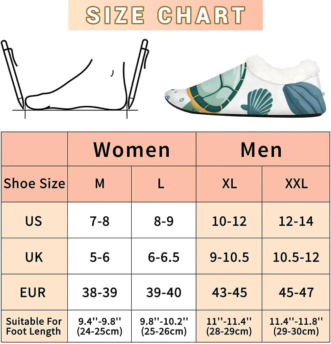 Ocean Sea Turtle Starfish Soft Home Slippers for Women Lightweight Men's House Shoes Women's Slippers
