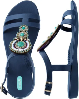 Oka-B Women's Morgan Flat Sandal with Straps