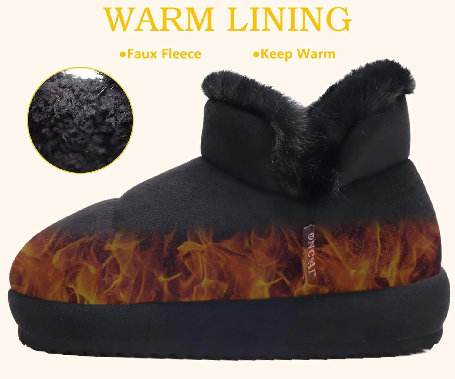 ONCAI Womens Slippers House Slippers for Woman Slipper Boots for Women Ladies Winter Fuzzy Warm Bootie Indoor Outdoor