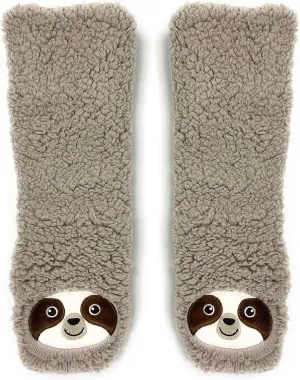 ooohyeah Womens Non Slip Fuzzy 3D Animal Slipper Socks, Funny Warm Cozy Fluffy Cute Indoor Slippers with Grippers