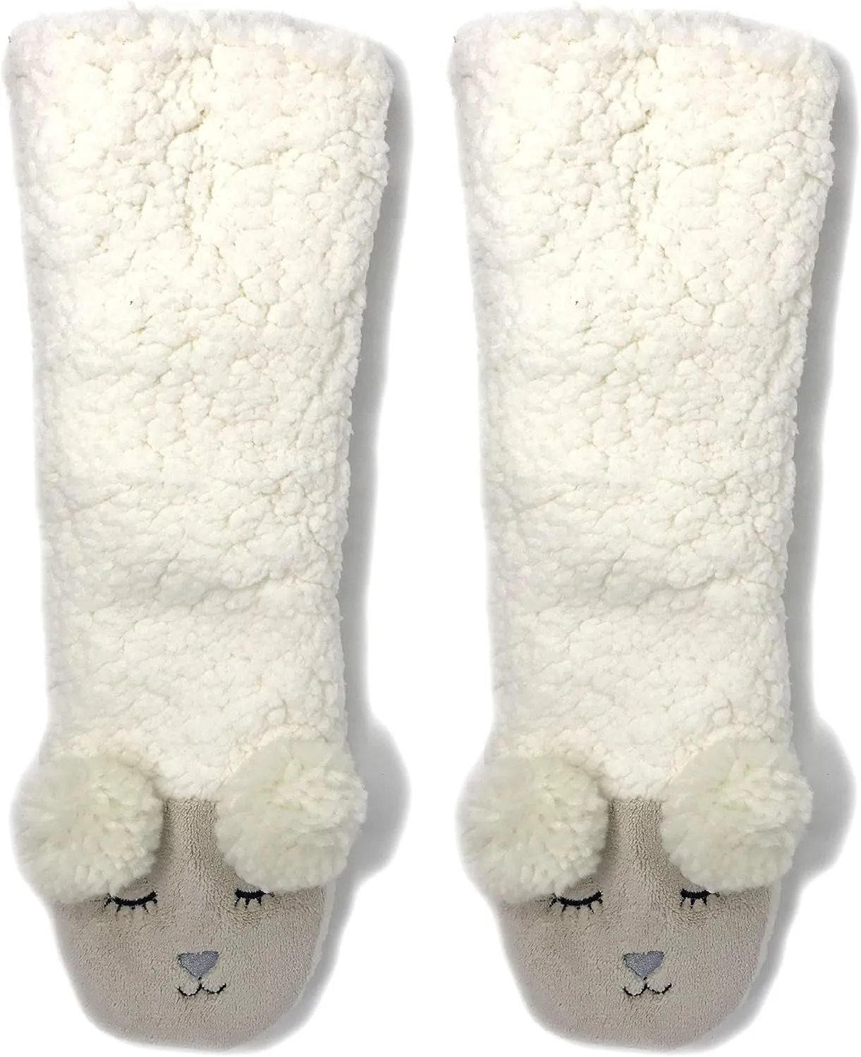 ooohyeah Womens Non Slip Fuzzy 3D Animal Slipper Socks, Funny Warm Cozy Fluffy Cute Indoor Slippers with Grippers