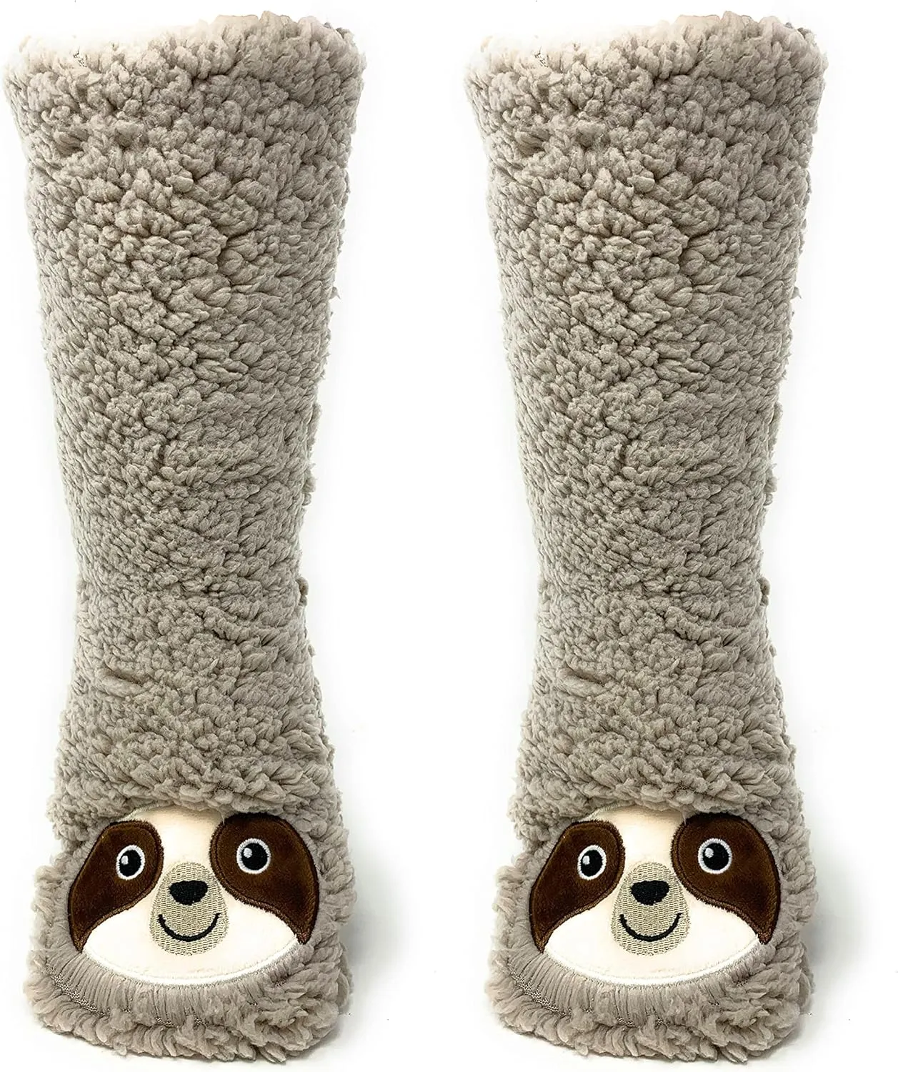 ooohyeah Womens Non Slip Fuzzy 3D Animal Slipper Socks, Funny Warm Cozy Fluffy Cute Indoor Slippers with Grippers