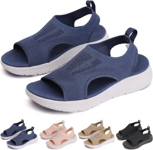 Open Toe Tennis Shoes, Contrast Paneled Cutout Lace-Up Muffin Sandals, Women Causal Summer Toe Platform Sneaker Sandals