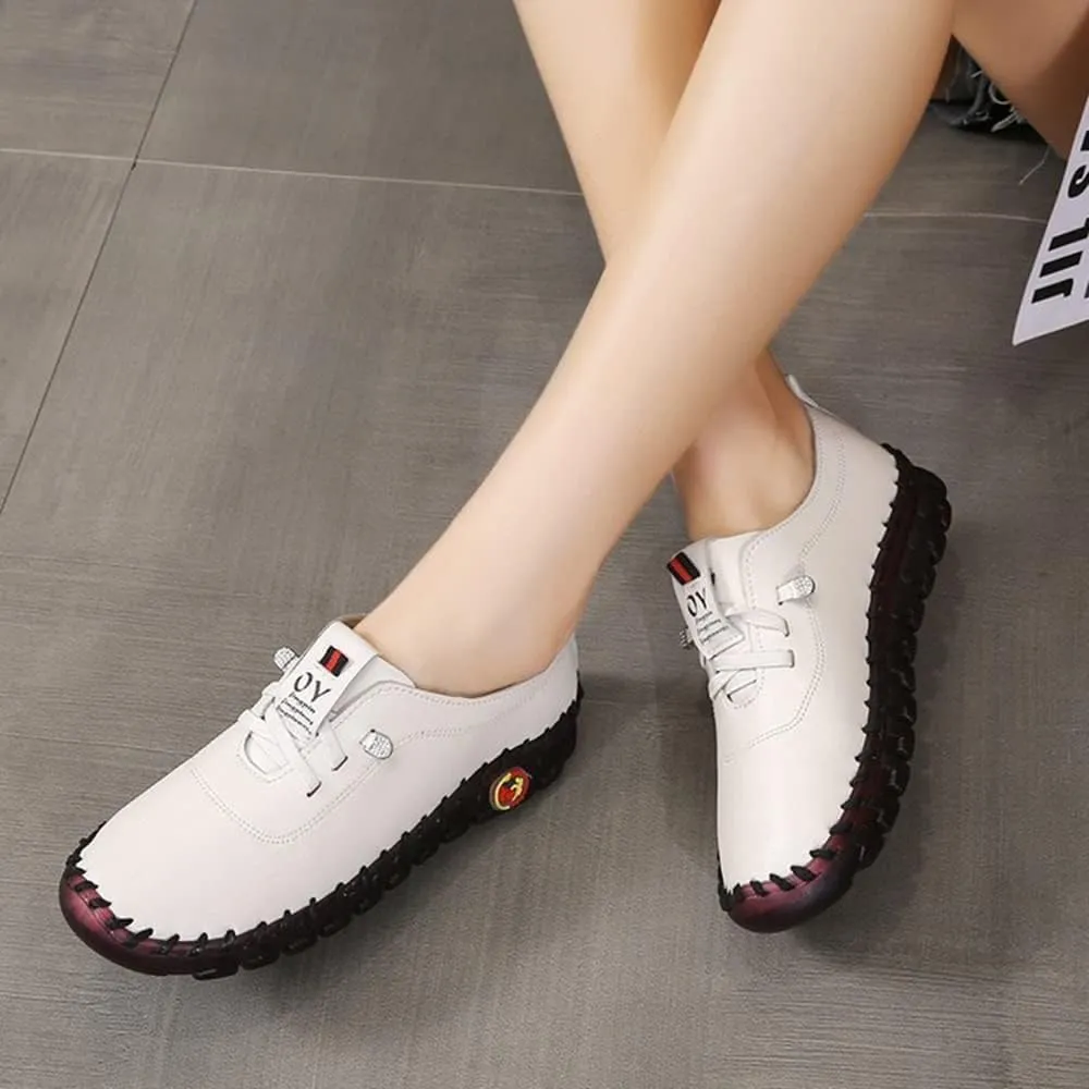 Ortho Stride Plus Shoes for Women, Ultra Soft Orthopedic Shoes, Breathable Round Head Soft Bottom Non-Slip Flat Shoes