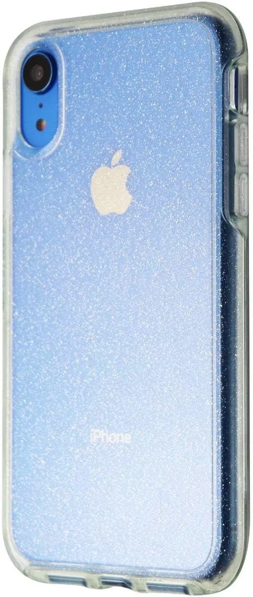 OtterBox iPhone XR Symmetry Series Case - STARDUST (SILVER FLAKE/CLEAR), ultra-sleek, wireless charging compatible, raised edges protect camera & screen