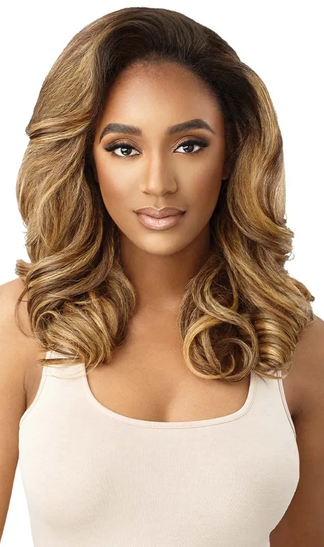 Outre Synthetic Quick Weave Wig - Neesha H305 (Color:DR RED VELVET)
