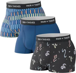 Pair of Thieves 2 & 3 Pack Super Fit Men’s Trunks Underwear, AMZ Exclusive