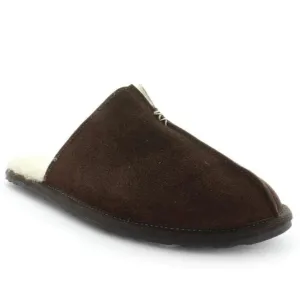 Panda Mens Cuffs WOOL Slipper