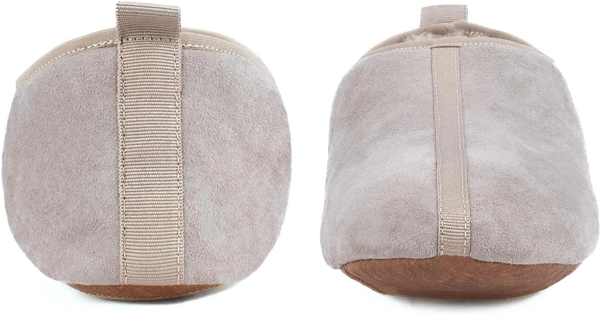 Parfeying Unisex Sheepskin House Slippers Shearling Soft Sole Slippers for Women and Men