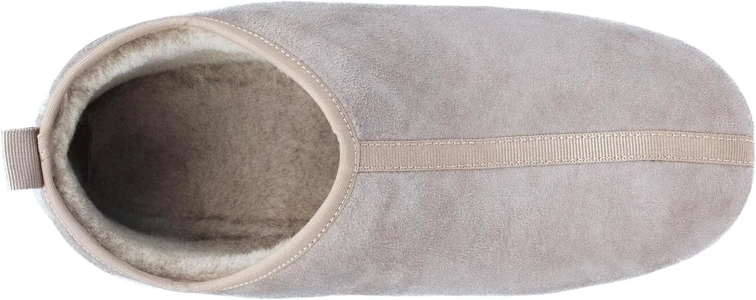 Parfeying Unisex Sheepskin House Slippers Shearling Soft Sole Slippers for Women and Men