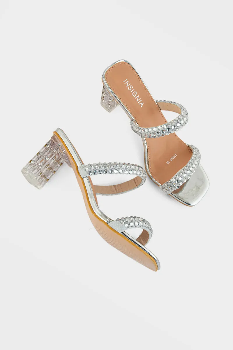 Party Wear Slip On IP0047-Silver