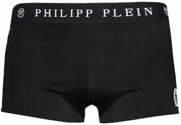 Philipp Plein Sleek Black Designer Men's Swim Men's Boxers