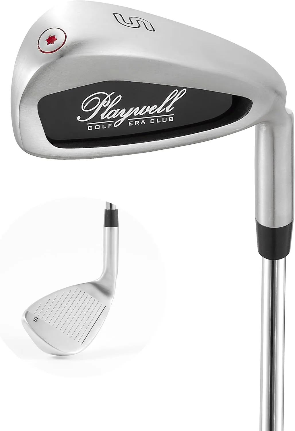 PLAYWELL Premium Individual Golf Irons for Men/Golf Irons Set - 5,6,7,8,9,S,W (Pitching & Sand Wedge) - GOLF ERA Right Handed Golf Iron - Regular Flex Steel Shaft- Right Hand Golf Club