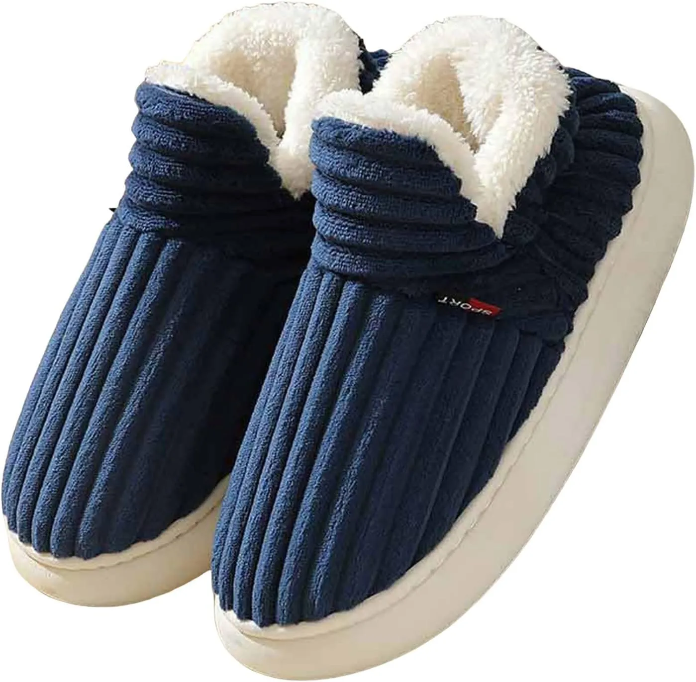 Pluffi Slipper Booties Women Pluffi Cozy Stylish Slipper Winter Fuzzy Warm Thick-Soled Plush House Slides Men Women